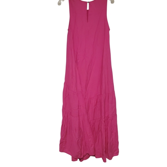 Anthropologie Maeve Marlene Tiered High Low Maxi  Dress Women's Pink Small - Picture 3 of 5